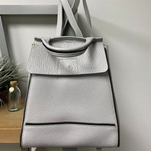 BOTKIER LIGHT GRAY KNAPSACK/BACKPACK/SATCHEL LEATHER
